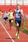 Ryan Green (Morpeth) wins the under-17s 1500 metres.